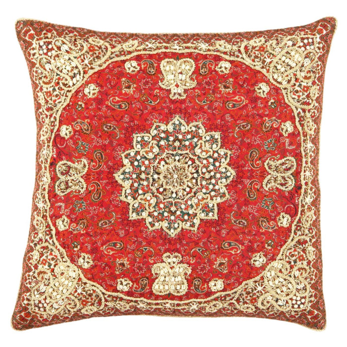 Red color  Diamond Silk Termeh 20'' X 20''